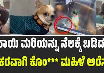 ನಾಯಿ ಮರಿಯನ್ನು ನೆಲಕ್ಕೆ ಬಡಿದು ಭೀಕರವಾಗಿ ಕೊಂ** ಮಹಿಳೆ ಅರೆಸ್ಟ್