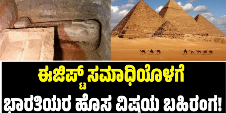 ಈಜಿಪ್ಟ್ ಸಮಾಧಿಯೊಳಗೆ ಭಾರತೀಯರ ಹೊಸ ವಿಷಯ ಬಹಿರಂಗ!