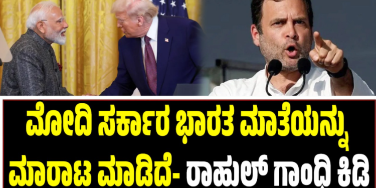 Rahul Gandhi: ಮೋದಿ ಸರ್ಕಾರ ಭಾರತ ಮಾತೆಯನ್ನು ಮಾರಾಟ ಮಾಡಿದೆ- ರಾಹುಲ್ ಗಾಂಧಿ ಕಿಡಿ