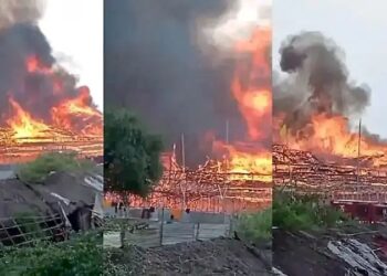 ಅಯೋಧ್ಯೆ ರಾಮಮಂದಿರದ ಸಮೀಪ ಬೆಂಕಿ: ಭಾರೀ ದುರಂತ 