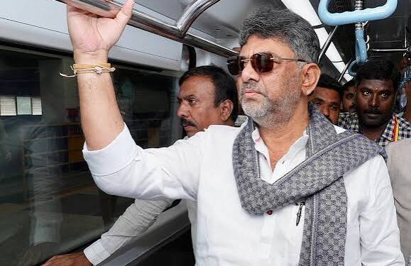 ಭಾನುವಾರ ಬೆಳಗ್ಗೆ ಮೆಟ್ರೋ ರೈಲಿನಲ್ಲಿ ಪ್ರಯಾಣ ಮಾಡಲಿರುವ ಸಿಎಂ ಡಿ ಕೆ ಶಿವಕುಮಾರ್