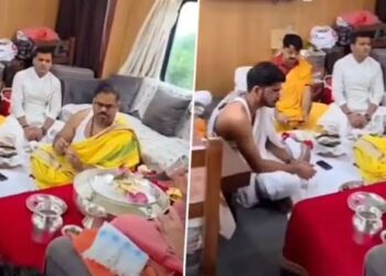 ರೈಲಿನಲ್ಲಿ ಪೂಜೆ ನಡೆಸಲು ಅವಕಾಶ ಇದೆಯೇ? ವೈರಲ್ ವಿಡಿಯೊಗೆ  ರೈಲ್ವೆ ಇಲಾಖೆ ಸ್ಪಷ್ಟನೆ ಇಲ್ಲಿ