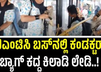 Bengaluru: ಬಿಎಂಟಿಸಿ ಬಸ್‌ನಲ್ಲಿ ಕಂಡಕ್ಟರ್‌ ಬ್ಯಾಗ್‌ ಕದ್ದ ಕಿಲಾಡಿ ಲೇಡಿ..!