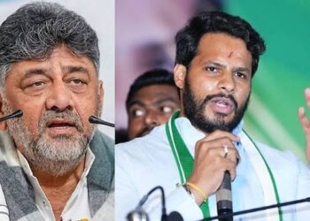 ‘ಬಿಜೆಪಿ-ಜೆಡಿಎಸ್ ಪಾದಯಾತ್ರೆಯಲ್ಲಿ ರೈತರಿಲ್ಲ, ನಿಖಿಲ್ ರಾಜಕೀಯ ಭವಿಷ್ಯಕ್ಕಾಗಿ ಹೋರಾಟ’: ಡಿ.ಕೆ ಶಿವಕುಮಾರ್‌