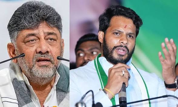 ‘ಬಿಜೆಪಿ-ಜೆಡಿಎಸ್ ಪಾದಯಾತ್ರೆಯಲ್ಲಿ ರೈತರಿಲ್ಲ, ನಿಖಿಲ್ ರಾಜಕೀಯ ಭವಿಷ್ಯಕ್ಕಾಗಿ ಹೋರಾಟ’: ಡಿ.ಕೆ ಶಿವಕುಮಾರ್