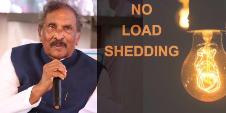 There is no load shedding in the state