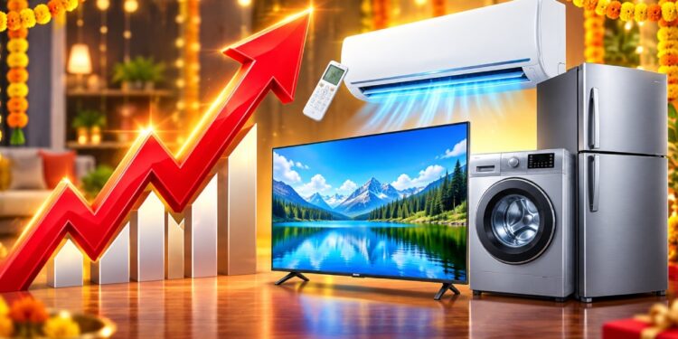 Prices of household appliances to rise from October 1