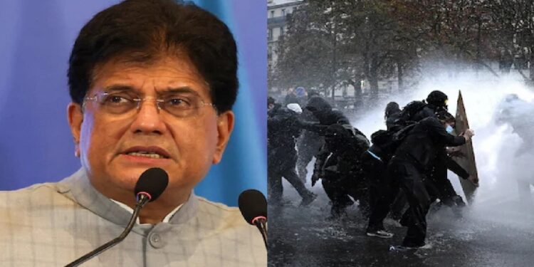 Protests and violence in Europe: What did Union Minister Piyush Goyal say about Indians?