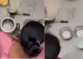 SHOCKING Sweet shop staff wash dishes in the toilet; video goes viral