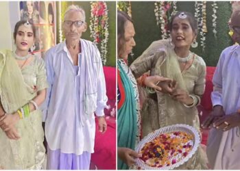 Engagement between a 75-year-old man and a 30-year-old woman; the wedding bells ring right after Navaratri!