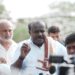 Push for arrest of 'sting' kingpin: H.D. Kumaraswamy takes to the streets